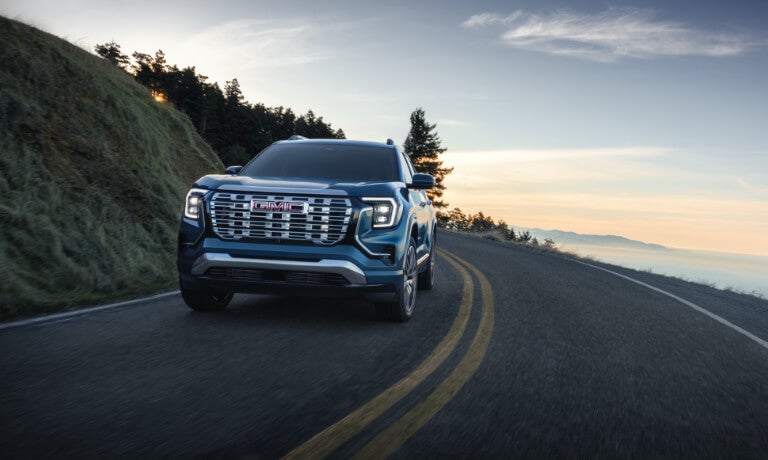 2026 GMC Terrain driving fast on highway