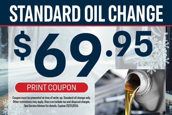 $69.95 Oil Change