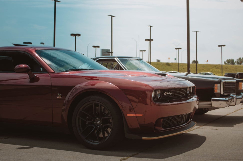 Dodge Challenger displayed at Coleman Auto Motorfest