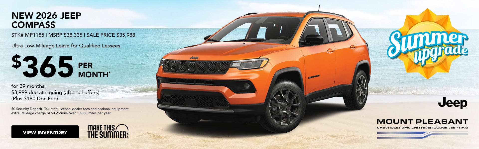 Lease a new 2026 Jeep Compass 
