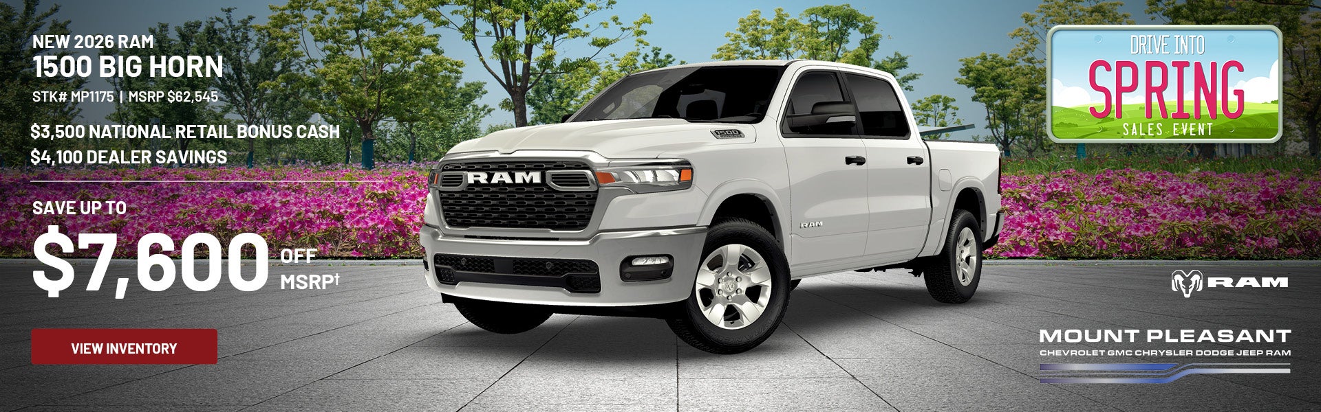 New 2026 RAM 1500 Big Horn in Mount Pleasant, IA