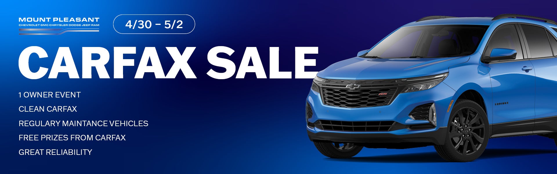 CarFax 1 Owner Sale in Mount Pleasant, IA